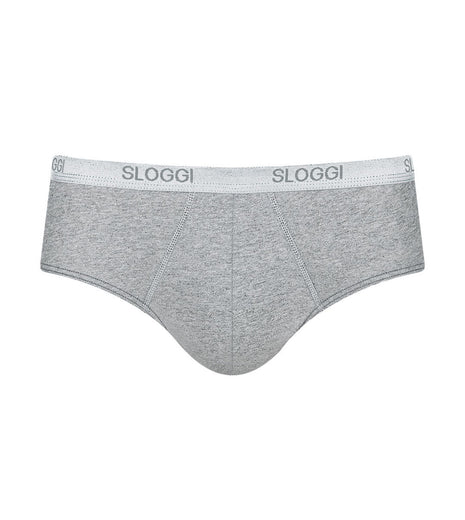 Sloggi slip basic midi grey heren