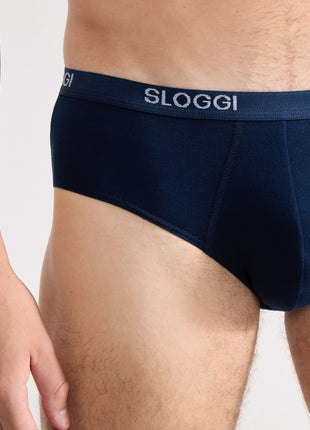 Sloggi slip basic midi night blue heren