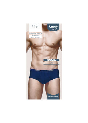 Sloggi slip basic midi night blue heren