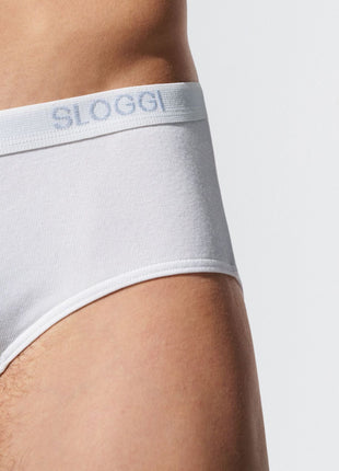 Sloggi slip basic midi white heren
