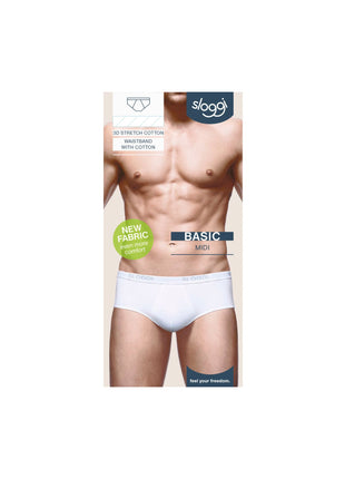 Sloggi slip basic midi white heren