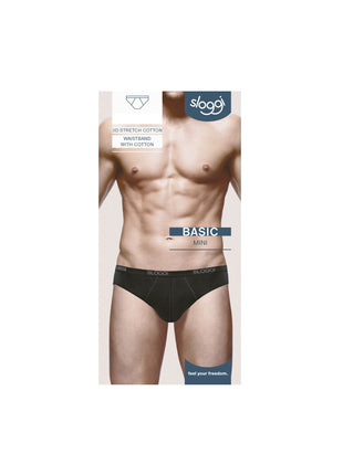 Sloggi slip basic mini black heren