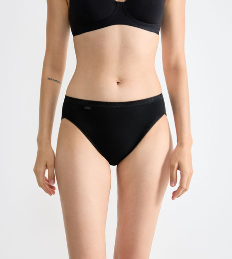 Sloggi slip basic+ tai cotton black dames