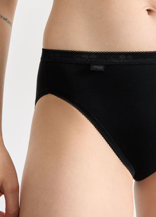 Sloggi slip basic+ tai cotton black dames