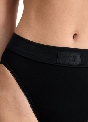 Sloggi slip double comfort t tai black dames