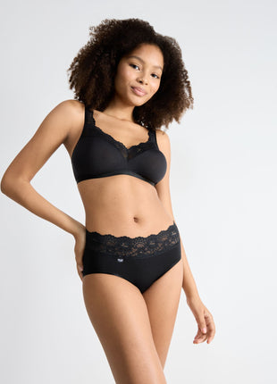 Sloggi slip romance midi black dames