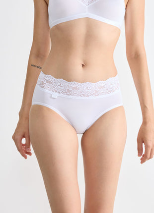 Sloggi slip romance midi white dames