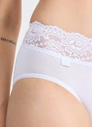 Sloggi slip romance midi white dames
