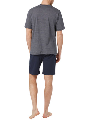 Tom Tailor pyjama korte broek nebraska dark blue heren 70907-5607-632 Tom Tailor pyjama pantalon court nebraska dark blue hommes