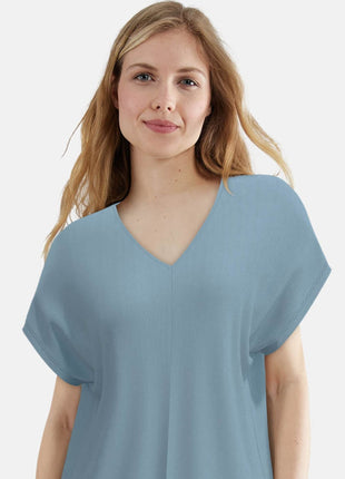 Tom Tailor pyjama lange broek aberdeen blue dames 60403-6085-625 Tom Tailor pyjama pantalon long aberdeen blue femmes