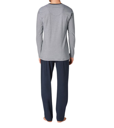Tom Tailor pyjama lange broek nevada dark blue heren 71112-5607-632 Tom Tailor pyjama pantalon long nevada dark blue hommes
