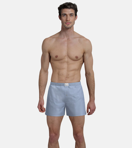 Tom Tailor wijde boxershort 2 pack dakota woven boxer shorts light blue heren 70171-5100-614 Tom Tailor caleçon lot de 2 dakota woven boxer shorts light blue hommes
