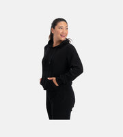 Bamboo Basics Knitted Hoodie Black Women