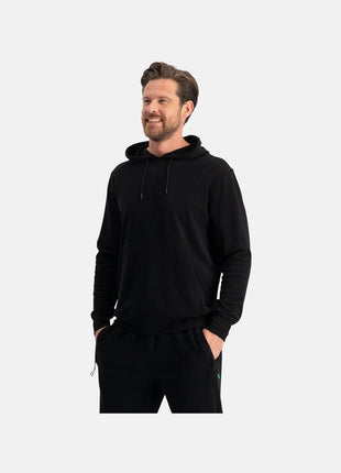 Bamboo Basics zwarte gebreide hoodie voor heren