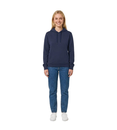 Bamboo Basics blauwe gebreide hoodie voor dames