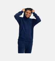 Bamboo Basics knitted hoodie blue men