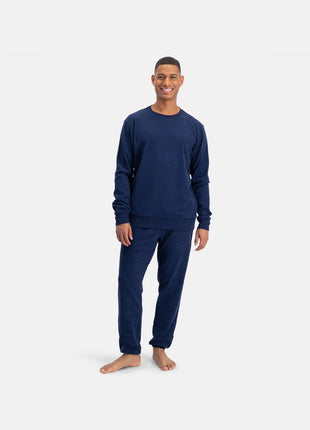 Bamboo Basics blauwe gebreide sweater voor heren