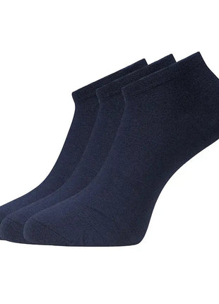 Drie paar navy enkelsokken van Bamboo Basics