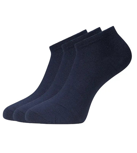 Drie paar navy enkelsokken van Bamboo Basics