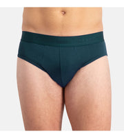 Bamboo Basics slip 3-pack knitted briefs black, deep teal, malachite green men