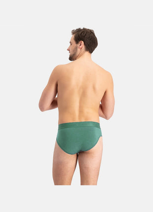 Bamboo Basics set van drie herenslips in zwart, diep teal en malachietgroen