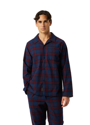 Björn Borg Core Flannel pyjamahemd Tri Tartan heren - afbeelding 1