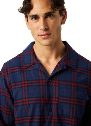 Björn Borg Core Flannel pyjamahemd Tri Tartan heren - afbeelding 3