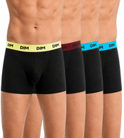 Dim short 4-pack mix and colors black waistband magenta men