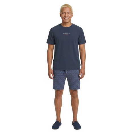 Tom Tailor pajama shorts ayr flower blue men