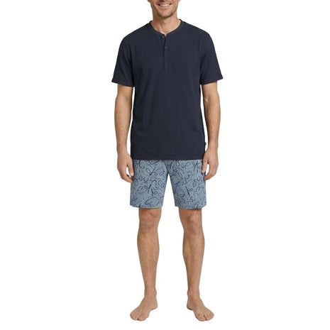 Tom Tailor pajama shorts ayr print blue men