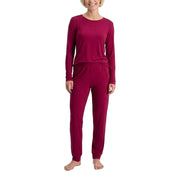 Bamboo Basics pajamas long pants burgundy ladies