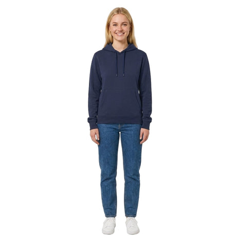 Bamboo Basics knitted hoodie blue dames