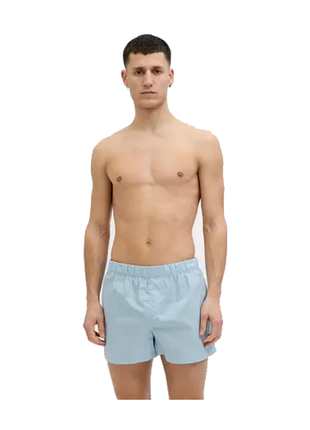 Jack & Jones lot de 5 boxers larges jacmilano tissés chambray blue troposphere/city skyline/naval/black homme