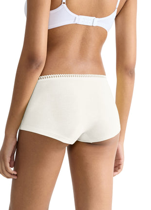Sloggi 3 shorts Go Crush short silk white dames