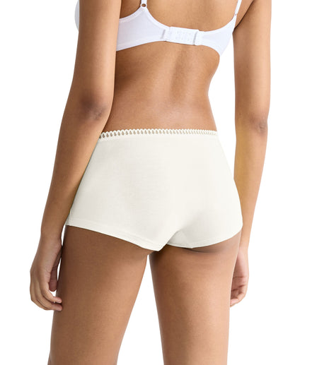Sloggi 3 shorts Go Crush short silk white dames