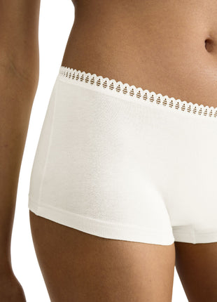 Sloggi 3 shorts Go Crush short silk white dames