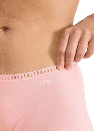 Sloggi 3 shorts Go Crush short red dames