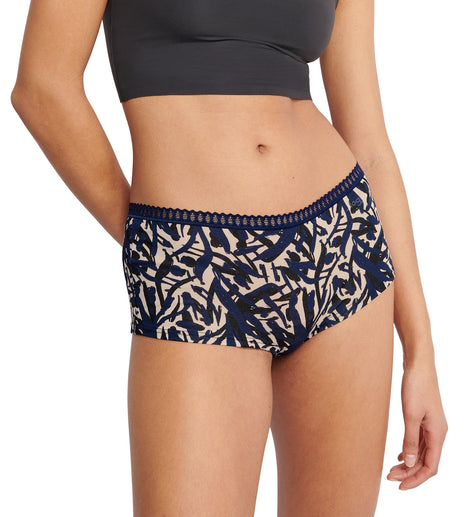 Sloggi 3 shorts Go Crush short blue dames