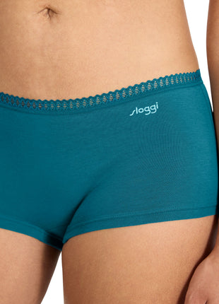 Sloggi 3 shorts Go Crush short green dames