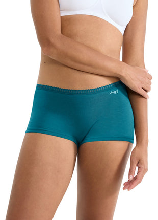 Sloggi 3 shorts Go Crush short green dames