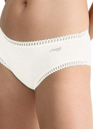 Sloggi 3 hipsters Go Crush silk white dames