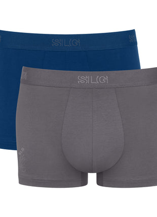 Sloggi trunk 2 pack SLG Base Blue Grey heren