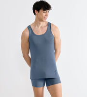 Sloggi men's tank top SLG Base Soft Cloudy Blue