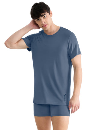 Sloggi T-shirt SLG Base Soft Cloudy Blue heren