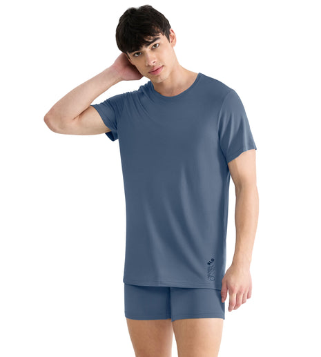 Sloggi T-shirt SLG Base Soft Cloudy Blue heren