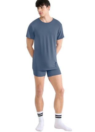 Sloggi T-shirt SLG Base Soft Cloudy Blue heren