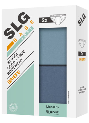 Sloggi brief 2 pack SLG Base Soft Blue heren