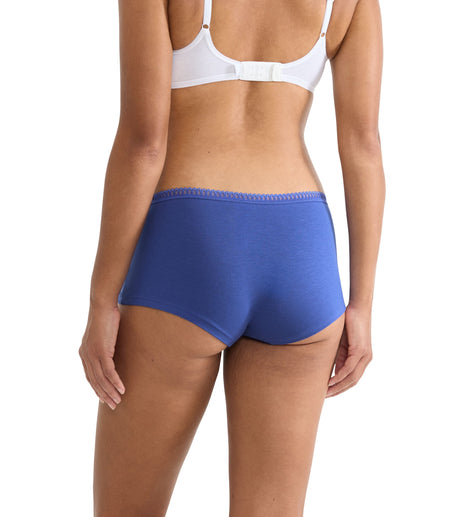 Sloggi 3 shorts Go Crush short blue light dames