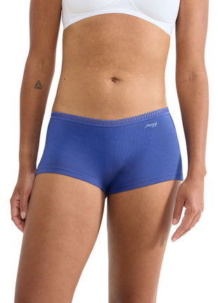 Sloggi 3 shorts Go Crush short blue light dames