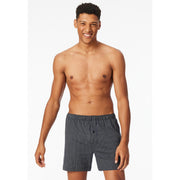 Schiesser lot de 2 boxers en coton biologique bleu pour homme